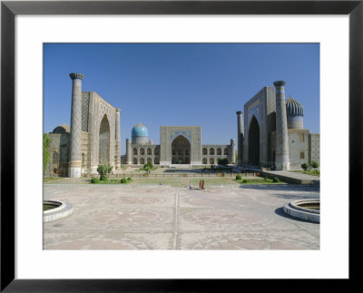 Registan Square, Samarkand, Uzbekistan, Central Asia by Gavin Hellier Pricing Limited Edition Print image