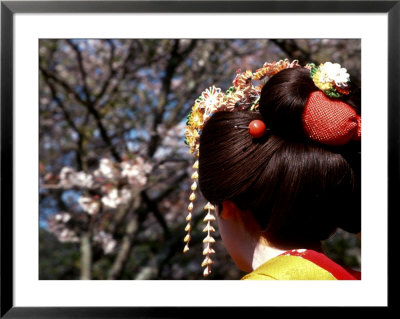 Close-Up Of Geisha On Philosophers Path, Kyoto, Japan by Nancy & Steve Ross Pricing Limited Edition Print image