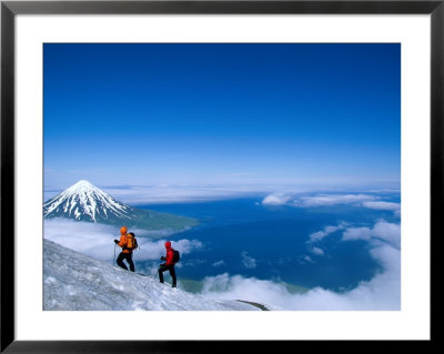 Carlisles Steep Volcano With A Clear View Of Chuginadaks Mount Cleveland by Barry Tessman Pricing Limited Edition Print image