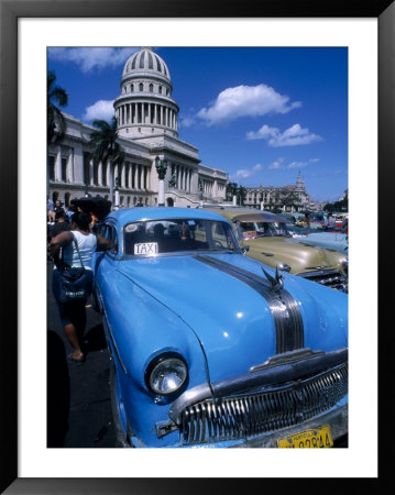 Classic Taxi, Havana, Cuba by Jan Halaska Pricing Limited Edition Print image