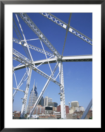 City Skyline And New Pedestrian Bridge, Nashville, Tennessee, United States Of America by Gavin Hellier Pricing Limited Edition Print image