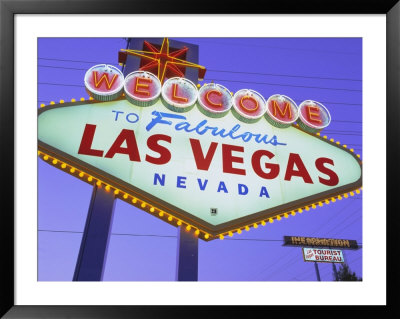 Welcome To Las Vegas Sign, Las Vegas, Nevada, Usa by Gavin Hellier Pricing Limited Edition Print image