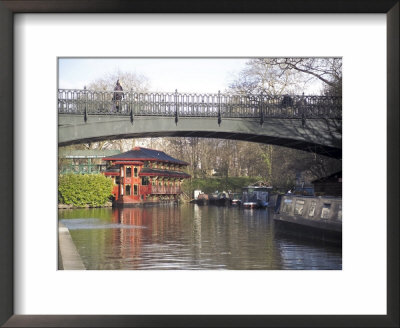 Regents Canal (Grand Union), Regents Park, London, England, United Kingdom by David Hughes Pricing Limited Edition Print image