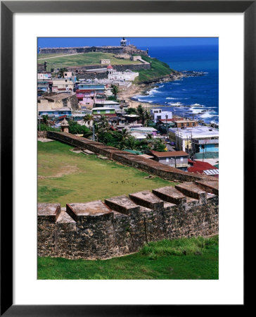 Castillo San Felipe Del Morro Overlooking Coastline, San Juan, Puerto Rico by John Elk Iii Pricing Limited Edition Print image