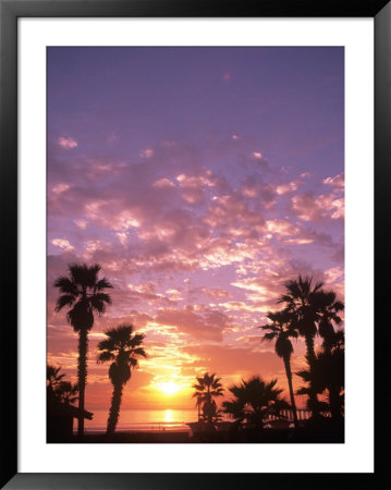 Huntington Beach Sunset, Ca by Mick Roessler Pricing Limited Edition Print image