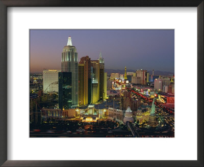 New York, New York Hotel And Casino And The Strip, Las Vegas, Nevada, Usa by Gavin Hellier Pricing Limited Edition Print image