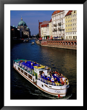 Cruise On Spree River With Berlin Cathedral (Berliner Dom) In Background, Berlin, Germany by Krzysztof Dydynski Pricing Limited Edition Print image