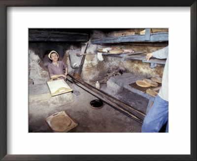 Baking Bread In A Wood-Fired Oven, Morocco by John & Lisa Merrill Pricing Limited Edition Print image
