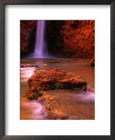 Mooney Falls In The Havasupai Indian Reservation, Grand Canyon National Park, Arizona by Mark Newman Pricing Limited Edition Print image