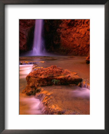 Mooney Falls In The Havasupai Indian Reservation, Grand Canyon National Park, Arizona by Mark Newman Pricing Limited Edition Print image