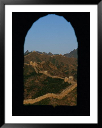 View Of The Great Wall Through A Window by Raymond Gehman Pricing Limited Edition Print image