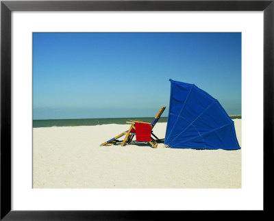 Beach Chair And Umbrella by Scott Sroka Pricing Limited Edition Print image