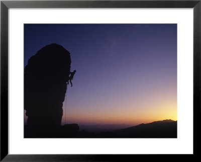 Climber On The Hitchcock Pinnacle, Az by Greg Epperson Pricing Limited Edition Print image