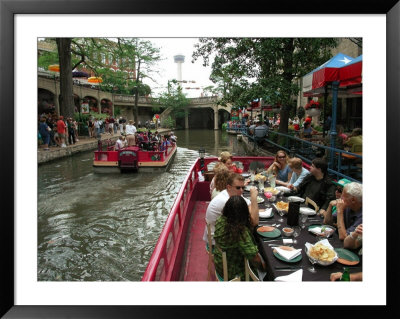 Lunch Cruise Along River Walk, San Antonio, Tx by Pat Canova Pricing Limited Edition Print image