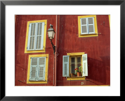 Shuttered Windows In The Old Town, Nice, Provence, France by I Vanderharst Pricing Limited Edition Print image