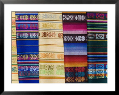 Colorful Shawls Displayed At Market, Quito, Ecuador by Arthur Morris Pricing Limited Edition Print image