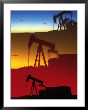 Three Oil Pumps, Colorado by Chris Rogers Pricing Limited Edition Print image