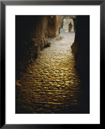 Cobblestone Alley In Ghardaia by Thomas J. Abercrombie Pricing Limited Edition Print image