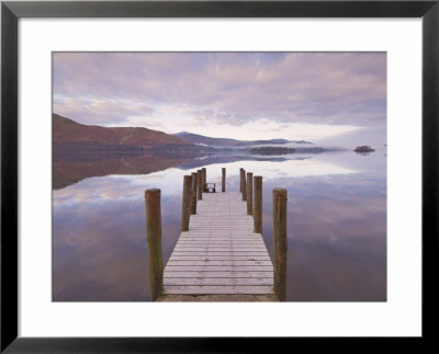 Barrow Bay Landing Stage, Derwent Water, Lake District, Cumbria, England, Uk by Neale Clarke Pricing Limited Edition Print image