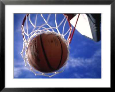 Basketball In Hoop by Mitch Diamond Pricing Limited Edition Print image