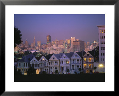 Skyline At Dusk From Alamo Square by James Blank Pricing Limited Edition Print image