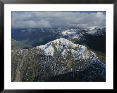 Elevated View Of Snow-Capped Rocky Mountains by Norbert Rosing Pricing Limited Edition Print image