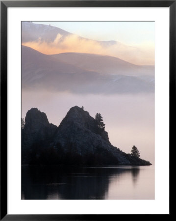 A Rocky Point On The Lower Columbia River, Washington, Usa by William Sutton Pricing Limited Edition Print image