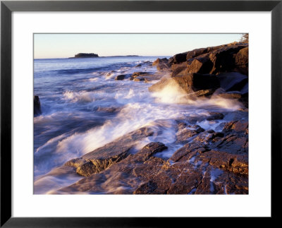 Sunlight Hits The Waves, Schoodic Peninsula, Maine, Usa by Jerry & Marcy Monkman Pricing Limited Edition Print image