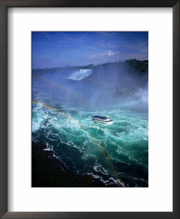 Maid Of The Mist Tour Boat In Turbulent Water, Niagara Falls, Ontario, Canada by Setchfield Neil Pricing Limited Edition Print image