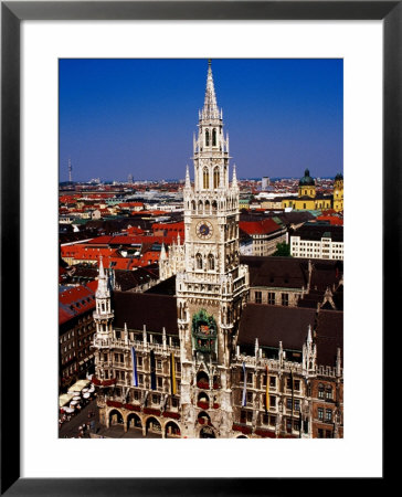 Overhead Of Neo-Gothic Neues Rathaus (New Town Hall), Munich, Germany by Krzysztof Dydynski Pricing Limited Edition Print image