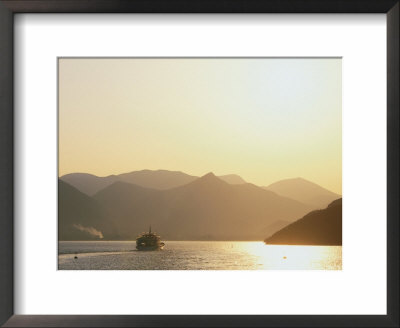 A Ferry Heads Out Into The Ionian Sea From The Island Of Corfu, Ionian Islands, Greece by John Elk Iii Pricing Limited Edition Print image