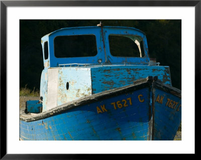 Old Fishing Boat, Ninilchik, Kenai Peninsula, Alaska, Usa by Walter Bibikow Pricing Limited Edition Print image