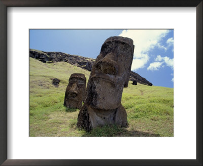 Ancient Carvings, Rano Raraku, Easter Island, Chile by Horst Von Irmer Pricing Limited Edition Print image