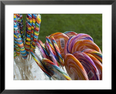 Colorful Lollypops For Sale At A Fair, Mystic, Connecticut by Todd Gipstein Pricing Limited Edition Print image