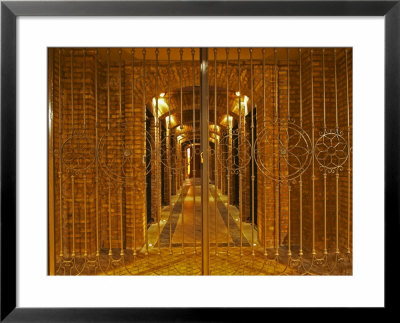 Wrought Iron Gate, Bodega Familia Schroeder Winery, Neuquen, Patagonia, Argentina by Per Karlsson Pricing Limited Edition Print image