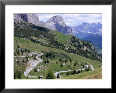 Eastern Road Below Gardena Pass, 2121M, Dolomites, Alto Adige, Italy by Richard Nebesky Pricing Limited Edition Print image