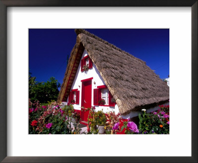 Traditional Batheiros Houses, Amarante, Portugal by Walter Bibikow Pricing Limited Edition Print image