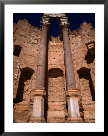 The Huge Columns Of The Severan Basilica In Leptis Magna, Libya by Doug Mckinlay Pricing Limited Edition Print image