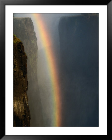 Rainbow Over Cliffs, Victoria Falls, Zambia by Carol Polich Pricing Limited Edition Print image
