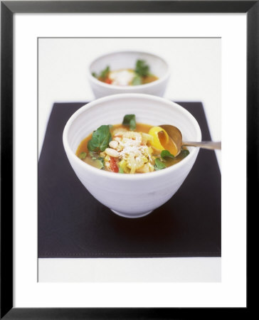 Minestrone Con Fagioli E Crescione (Vegetable Soup) by David Loftus Pricing Limited Edition Print image
