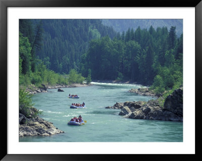 Rafters Along The Middle Fork Of The Flathead River, Glacier National Park, Montana, Usa by Jamie & Judy Wild Pricing Limited Edition Print image