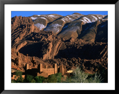 Kasbah Of Ait Arbi With Mountains In The Background, Dades Gorge, Morocco by John Elk Iii Pricing Limited Edition Print image