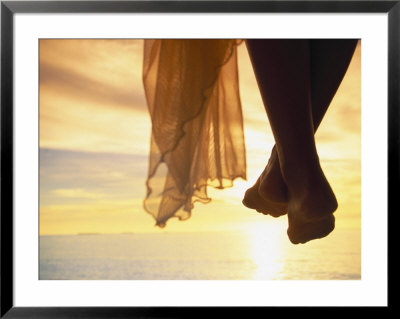Woman's Feet At Sunset, Maldives Islands by Angelo Cavalli Pricing Limited Edition Print image