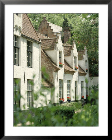 Beguine Houses, Begijnhof (Beguinage), Bruges (Brugge), Belgium, Europe by Ken Gillham Pricing Limited Edition Print image