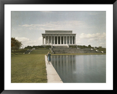 View Of The Lincoln Memorial From The Reflecting Pool by Charles Martin Pricing Limited Edition Print image