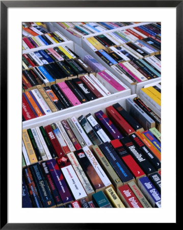 Second-Hand Paperback Books For Sale At Hotorgot Market, Stockholm, Sweden by Jonathan Smith Pricing Limited Edition Print image