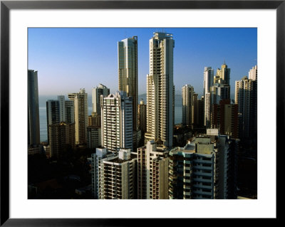 Skyscrapers In Punta Paitilla Neighbourhood, Panama City, Panama by Alfredo Maiquez Pricing Limited Edition Print image
