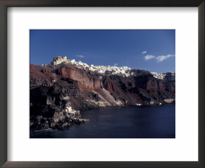 Village Of Ia From Ferry, Santorini, Greece by Greg Gawlowski Pricing Limited Edition Print image