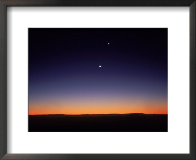 Moon And Venus At Dusk, Namibia by Frank Perkins Pricing Limited Edition Print image