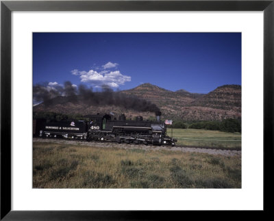 The Durango And Silverton Steam Engine Cruises Along On A Summer Day, Durango, Colorado by Taylor S. Kennedy Pricing Limited Edition Print image
